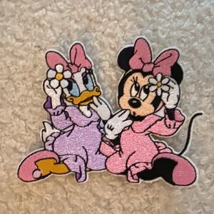 Pink and Purple Cartoon Character Patch